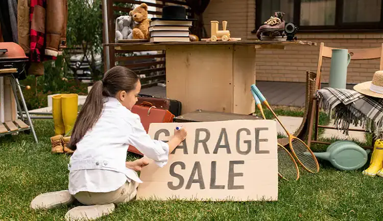 How to Become a Teenage Garage Sale Assistant
